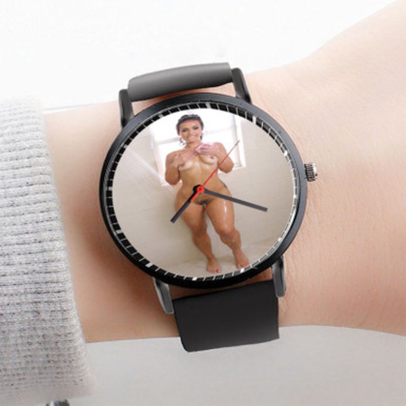 Pastele Kelsie Monroe Watch Custom Unisex Black Quartz Watch Premium Gift Box Watches