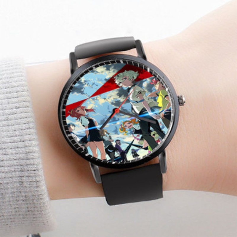 Pastele Kiznaiver Watch Custom Unisex Black Quartz Watch Premium Gift Box Watches