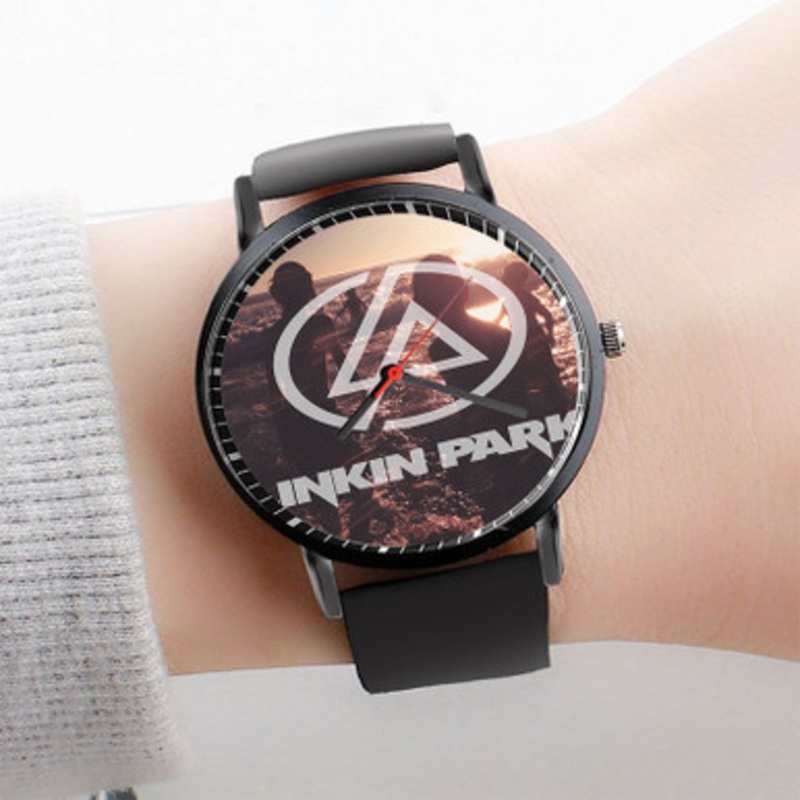 Pastele Linkin Park Watch Custom Unisex Black Quartz Watch Premium Gift Box Watches