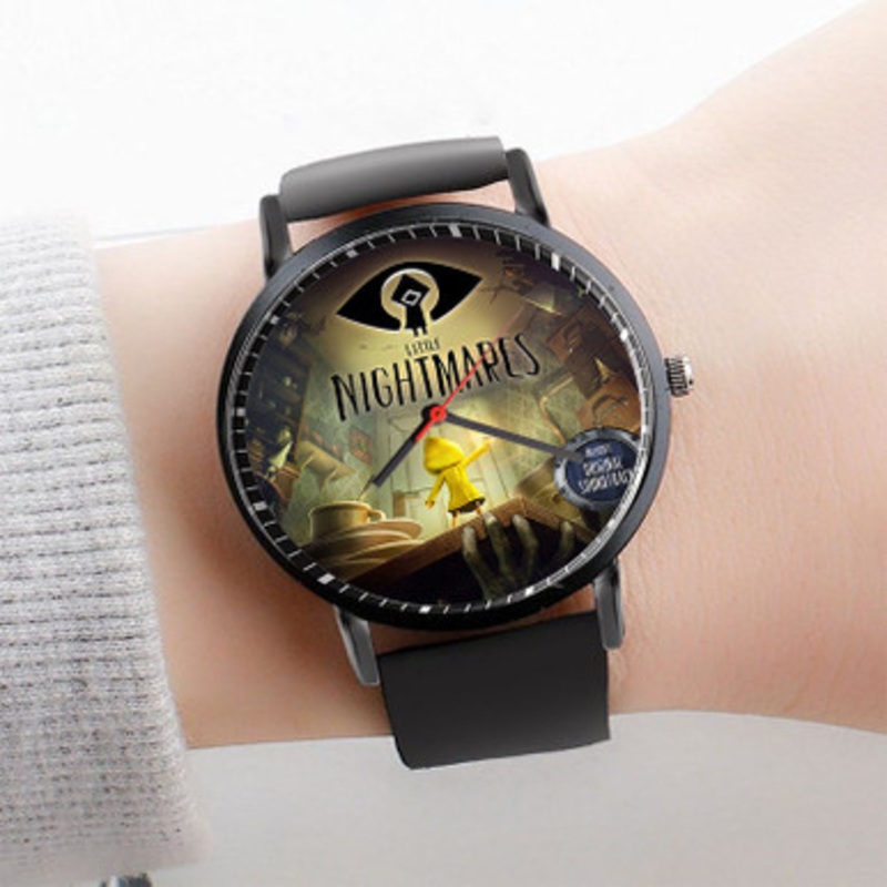 Pastele little nightmare Watch Custom Unisex Black Quartz Watch Premium Gift Box Watches