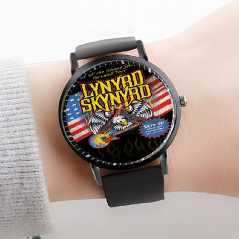 Pastele Lynyrd Skynyrd Last of the Street Survivors Farewell Tour Watch Custom Unisex Black Quartz Watch Premium Gift Box Watches