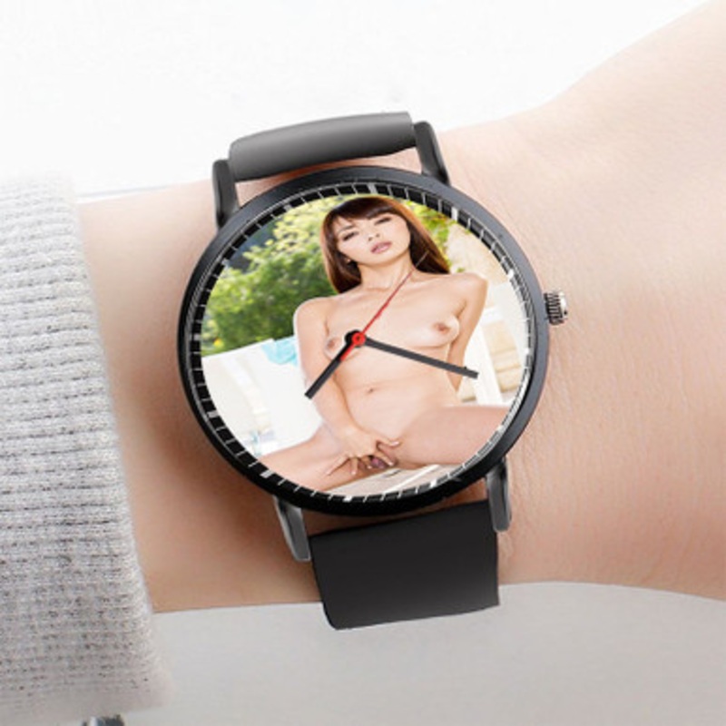 Pastele Marica Hase Art Watch Custom Unisex Black Quartz Watch Premium Gift Box Watches