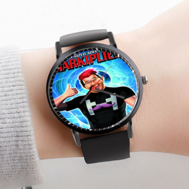 Pastele Markiplier Art Watch Custom Unisex Black Quartz Watch Premium Gift Box Watches