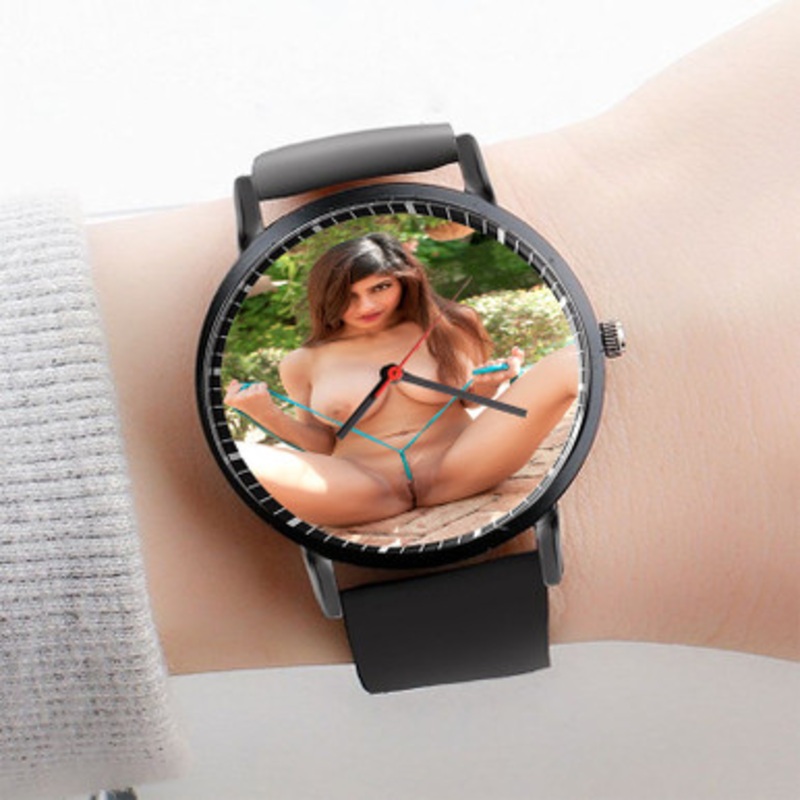 Pastele mia khalifa New Watch Custom Unisex Black Quartz Watch Premium Gift Box Watches