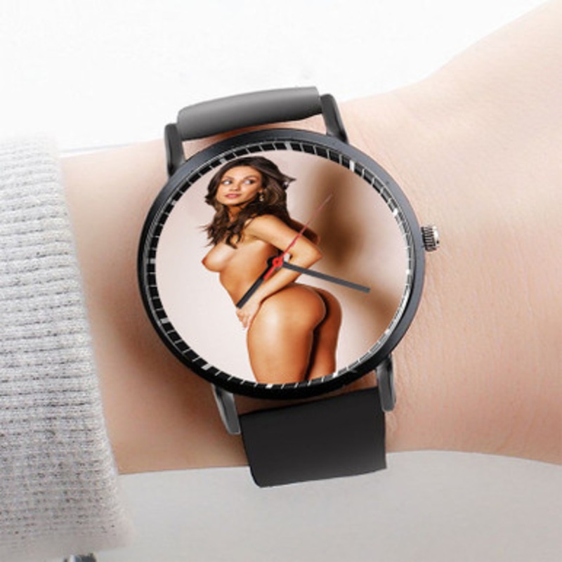 Pastele Mila Kunis New Watch Custom Unisex Black Quartz Watch Premium Gift Box Watches