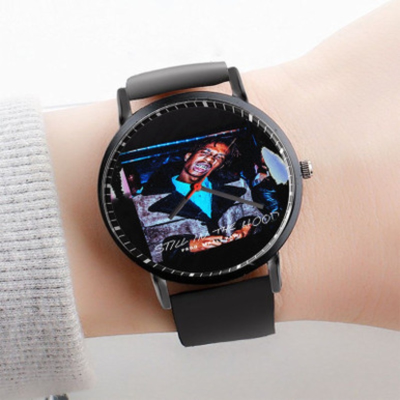 Pastele Mir Fontane Still In The Hood Watch Custom Unisex Black Quartz Watch Premium Gift Box Watches