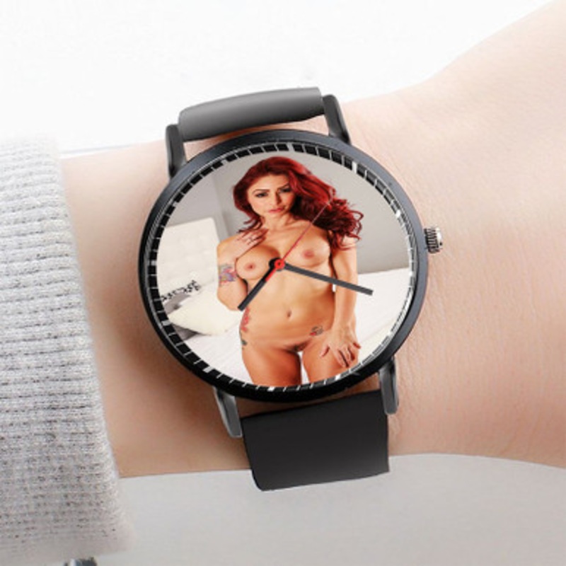 Pastele Monique Alexander Watch Custom Unisex Black Quartz Watch Premium Gift Box Watches