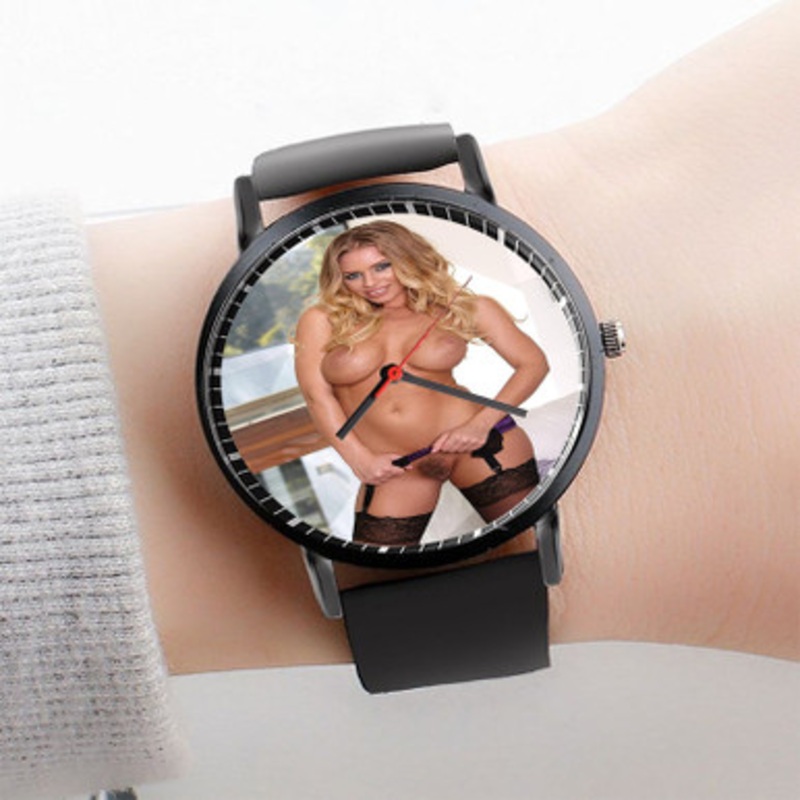 Pastele Nicole Aniston Arts Watch Custom Unisex Black Quartz Watch Premium Gift Box Watches