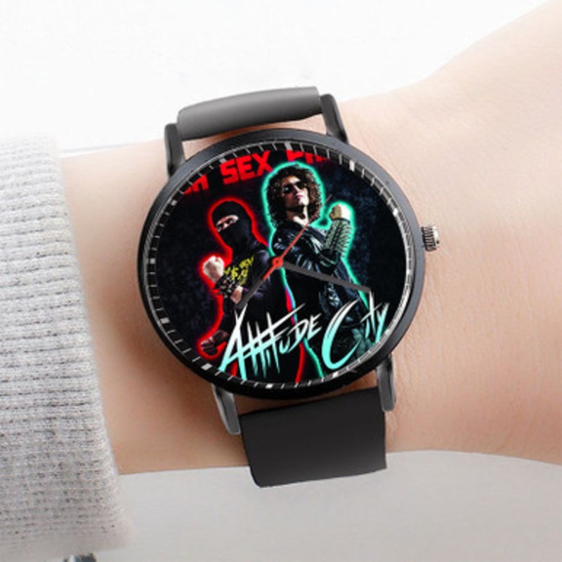 Pastele Ninja Sex Party Watch Custom Unisex Black Quartz Watch Premium Gift Box Watches