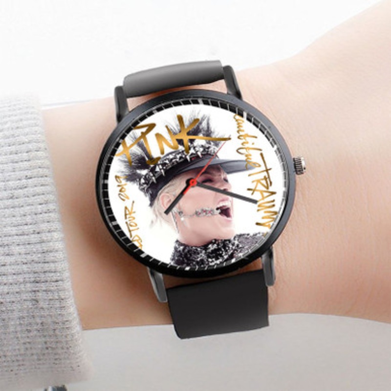 Pastele PNK Beautiful Trauma World Tour 2019 Watch Custom Unisex Black Quartz Watch Premium Gift Box Watches