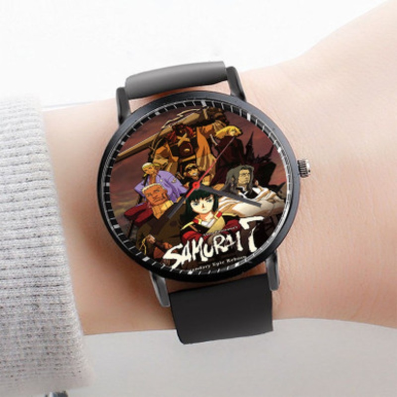 Pastele Samurai 7 Watch Custom Unisex Black Quartz Watch Premium Gift Box Watches