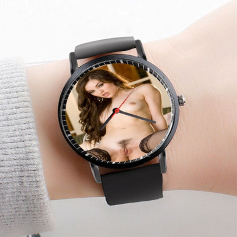Pastele Sasha Grey Art Watch Custom Unisex Black Quartz Watch Premium Gift Box Watches