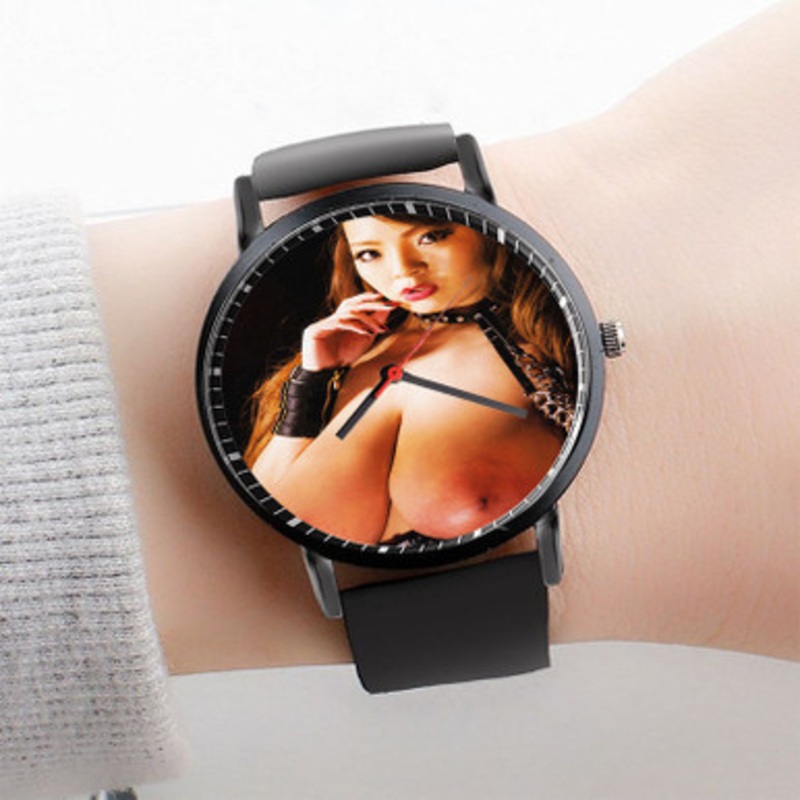 Pastele Sexy Hitomi Tanaka Watch Custom Unisex Black Quartz Watch Premium Gift Box Watches