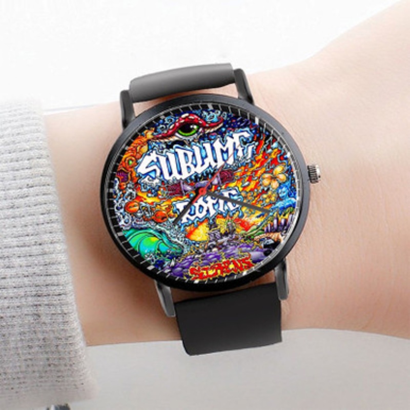 Pastele Sublime With Rome Watch Custom Unisex Black Quartz Watch Premium Gift Box Watches
