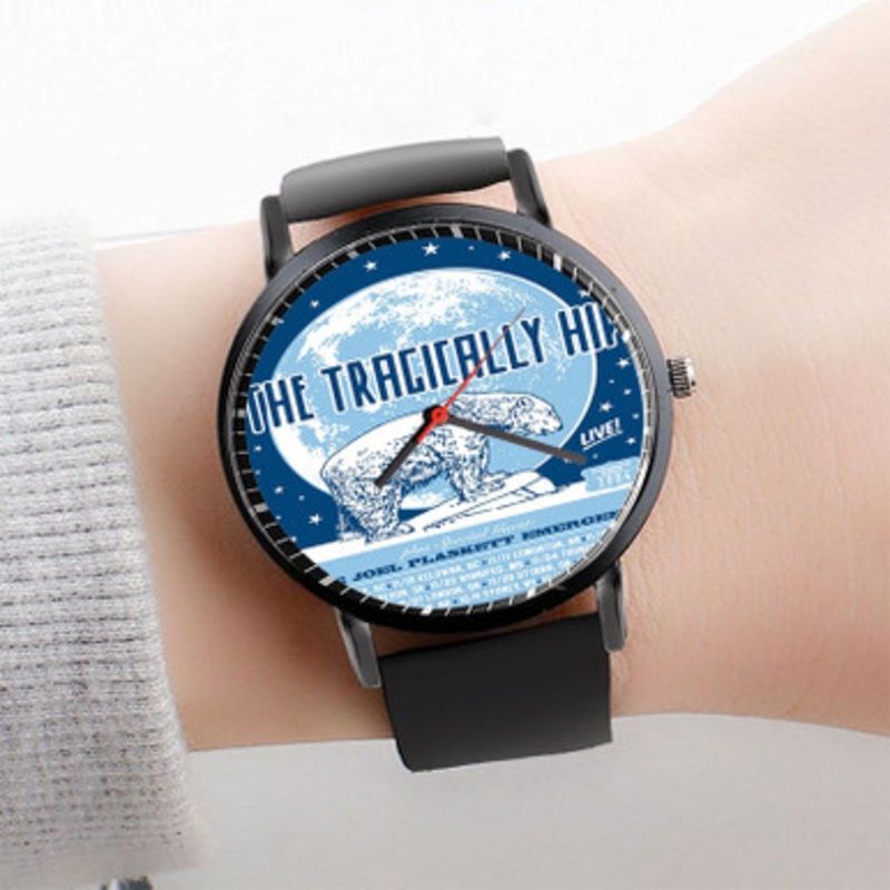 Pastele The Tragically Hip Watch Custom Unisex Black Quartz Watch Premium Gift Box Watches