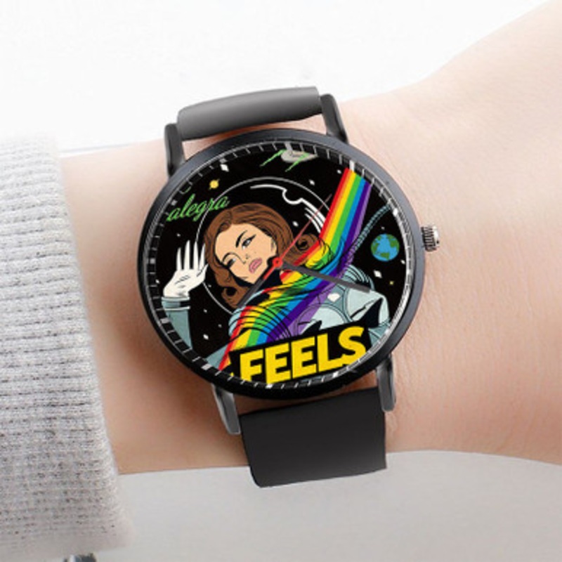 Pastele Time Snoh Aalegra Watch Custom Unisex Black Quartz Watch Premium Gift Box Watches