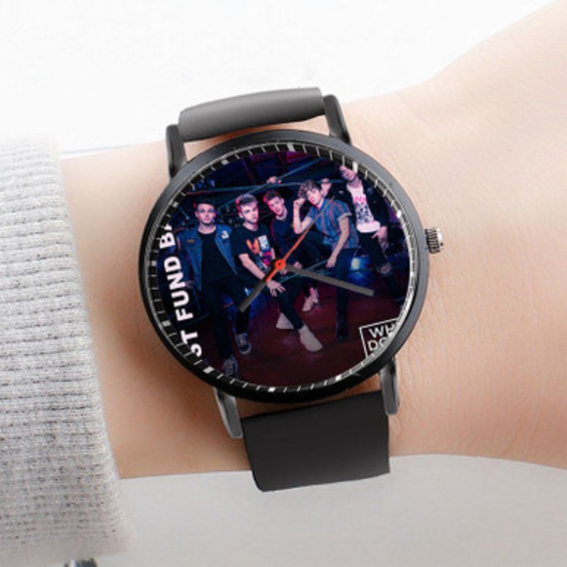 Pastele Trust Fund Baby Why Don t We Watch Custom Unisex Black Quartz Watch Premium Gift Box Watches