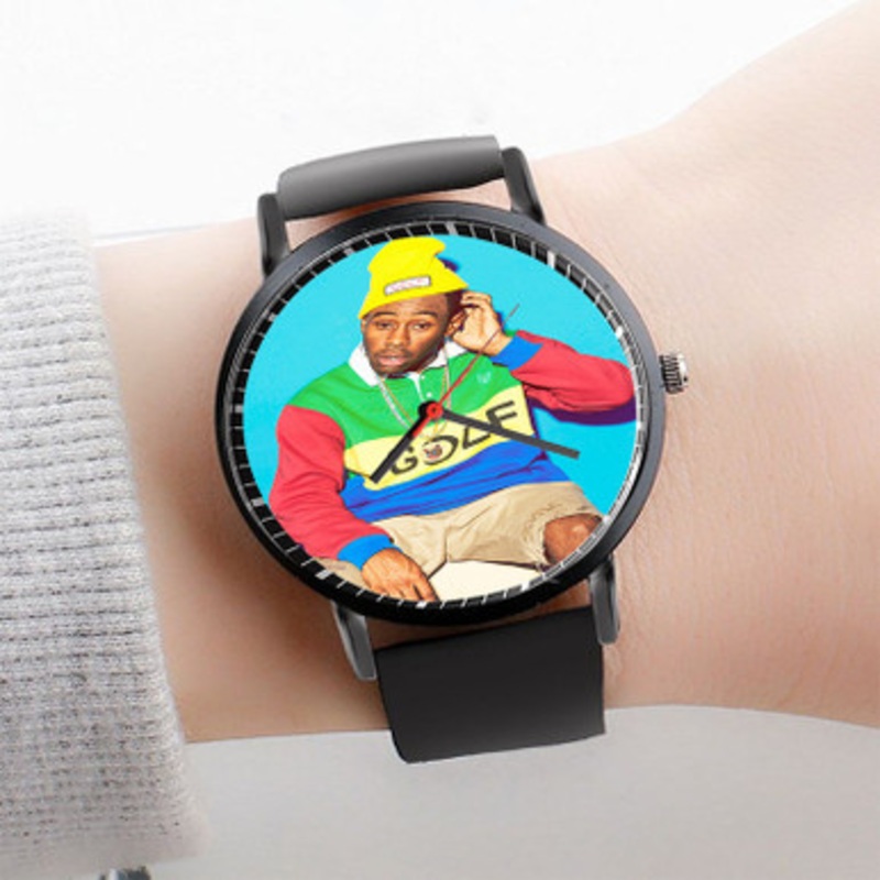 Pastele Tyler The Creator Watch Custom Unisex Black Quartz Watch Premium Gift Box Watches