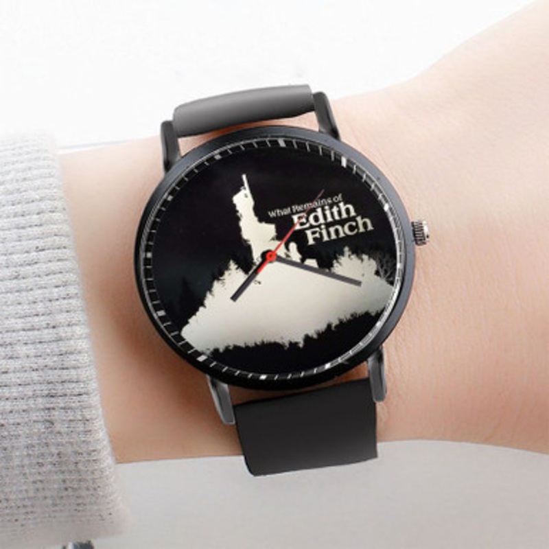 Pastele What Remains of Edith Finch Watch Custom Unisex Black Quartz Watch Premium Gift Box Watches