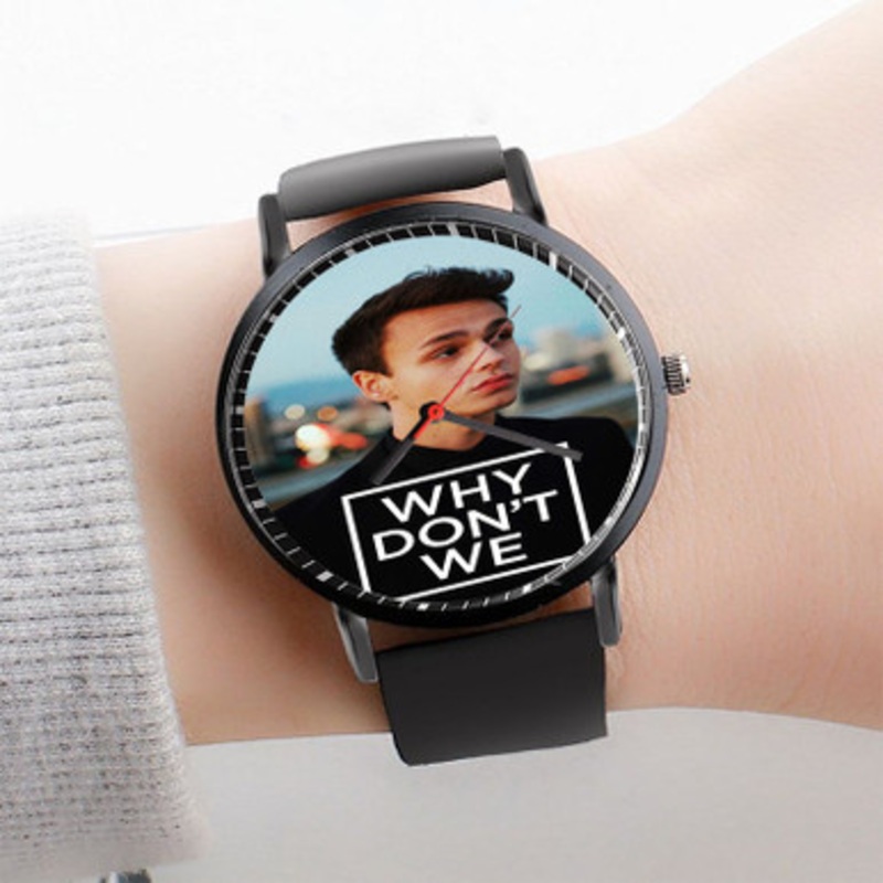 Pastele Why Don t We Jonah Marais Watch Custom Unisex Black Quartz Watch Premium Gift Box Watches