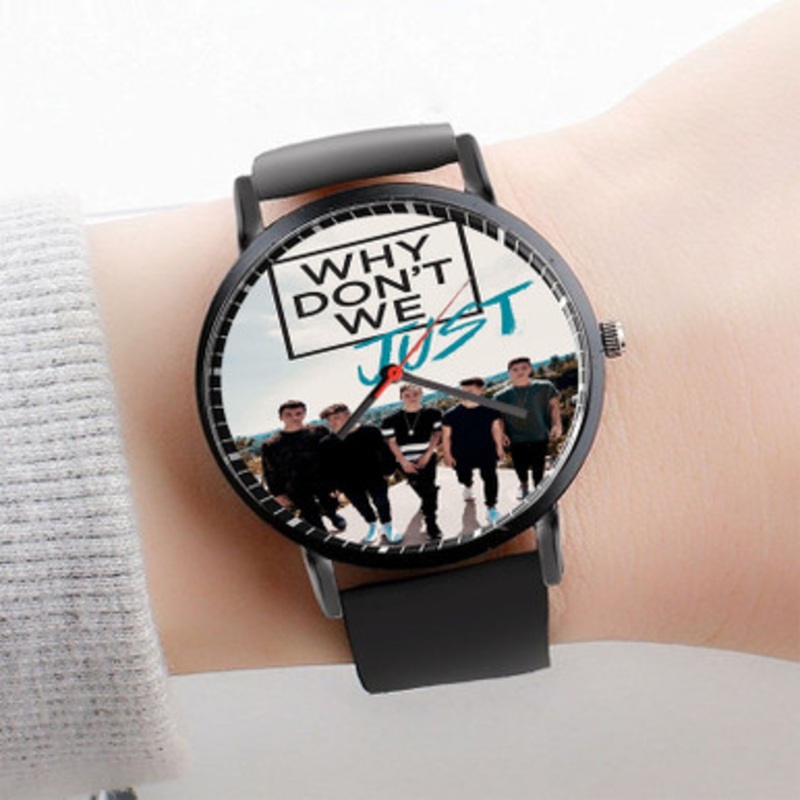 Pastele Why Don t We Just Watch Custom Unisex Black Quartz Watch Premium Gift Box Watches