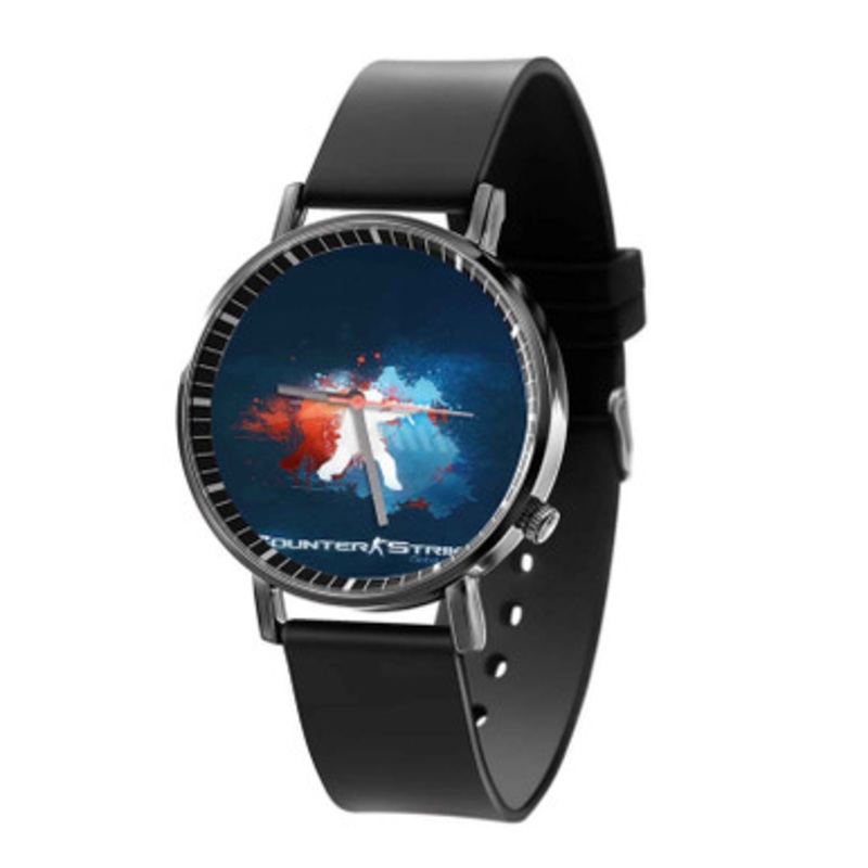 Counter Strike Global Offensive Art Black Quartz Watch Unisex With Premium Gift Box