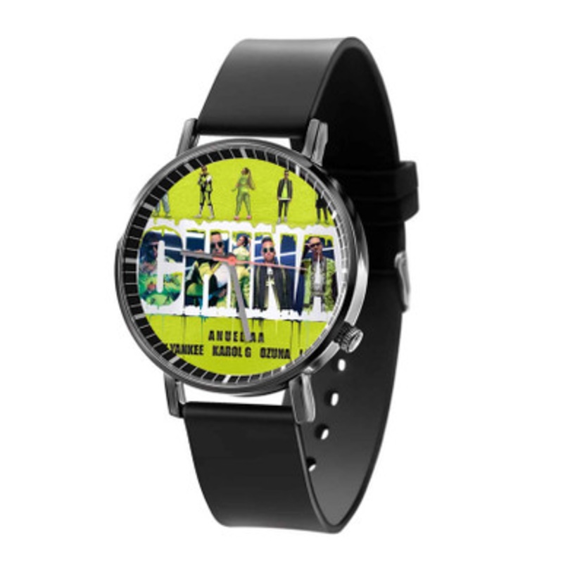Daddy Yankee Anuel Aa China Black Quartz Watch Unisex With Premium Gift Box