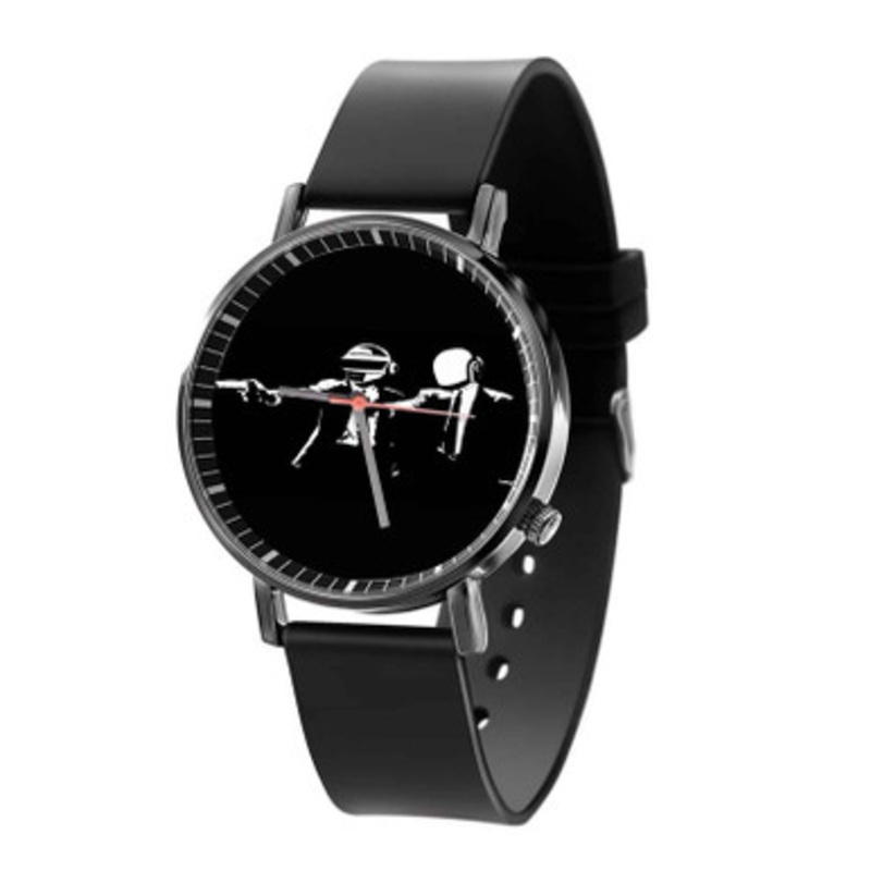 Daft Punk Pulp Fiction Black Quartz Watch Unisex With Premium Gift Box