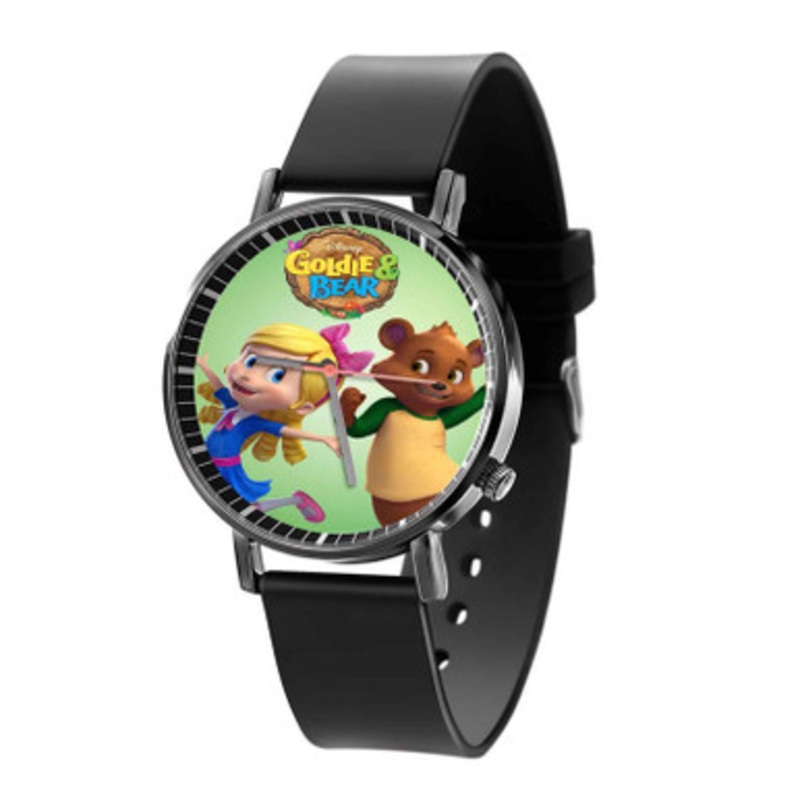 Goldie Bear Black Quartz Watch Unisex With Premium Gift Box
