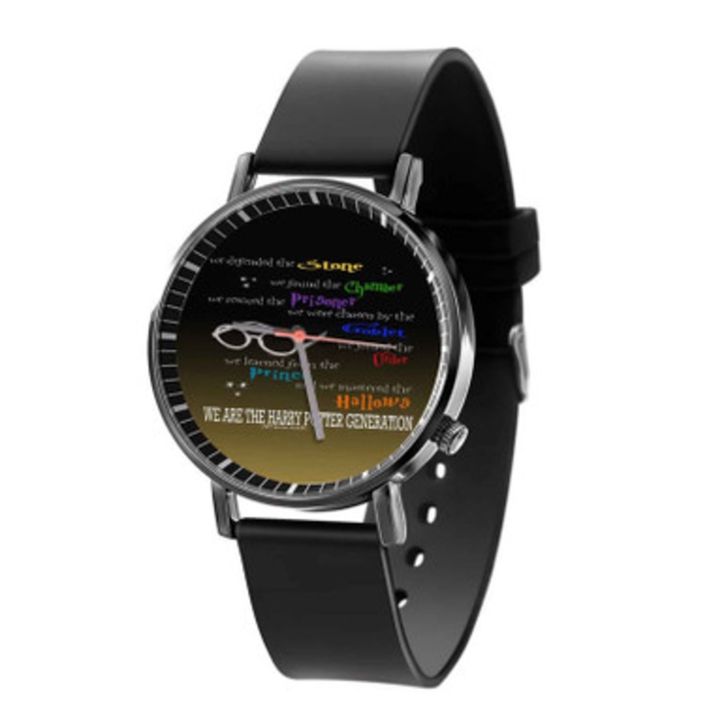 Harry Potter Quotes Black Quartz Watch Unisex With Premium Gift Box
