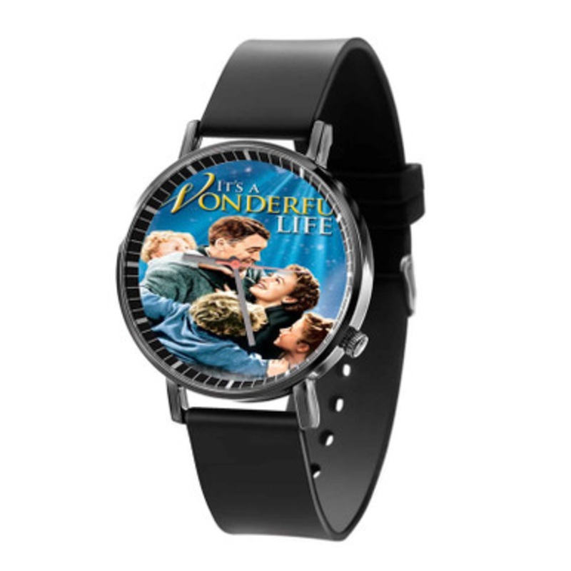 It s a Wonderful Life Unisex Black Quartz Watch With Premium Gift Box