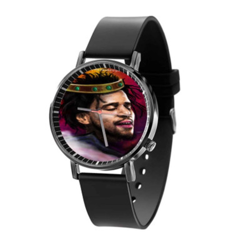 J Cole Kod Unisex Black Quartz Watch With Premium Gift Box