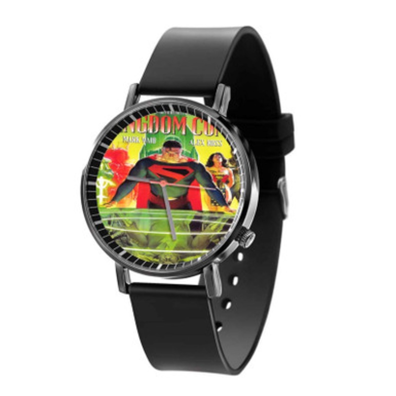 Kingdom Come Superman DC Comics Unisex Black Quartz Watch With Premium Gift Box