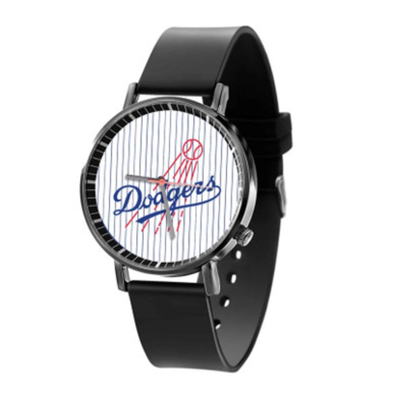 LA Dodgers MLB Black Quartz Watch Unisex With Premium Gift Box