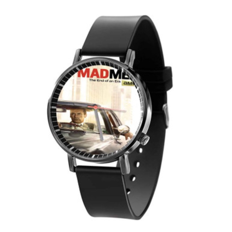 Mad Men Unisex Black Quartz Watch With Premium Gift Box