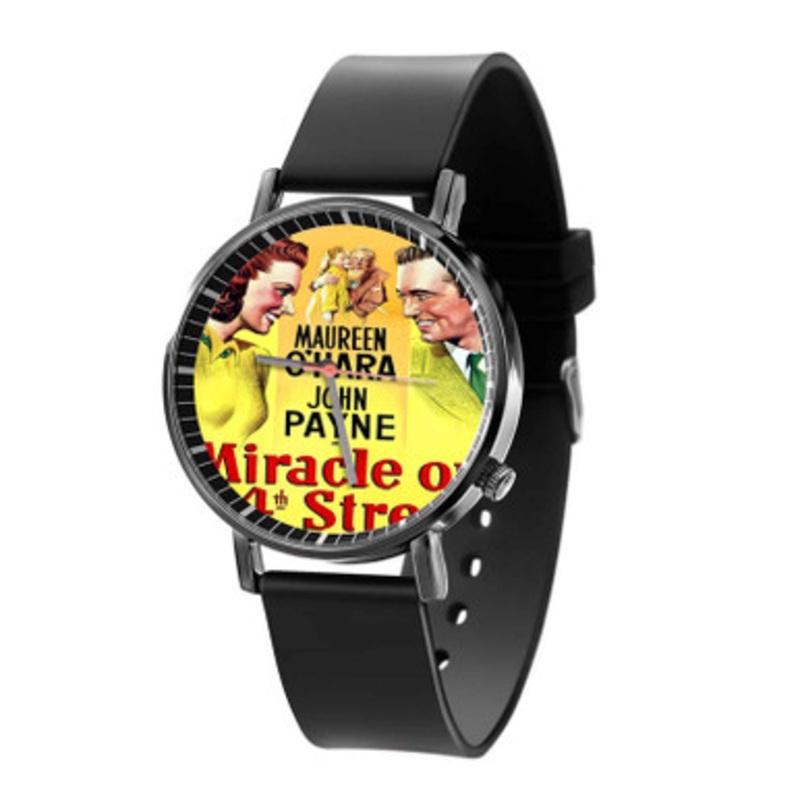 Miracle on 34th Street Unisex Black Quartz Watch With Premium Gift Box