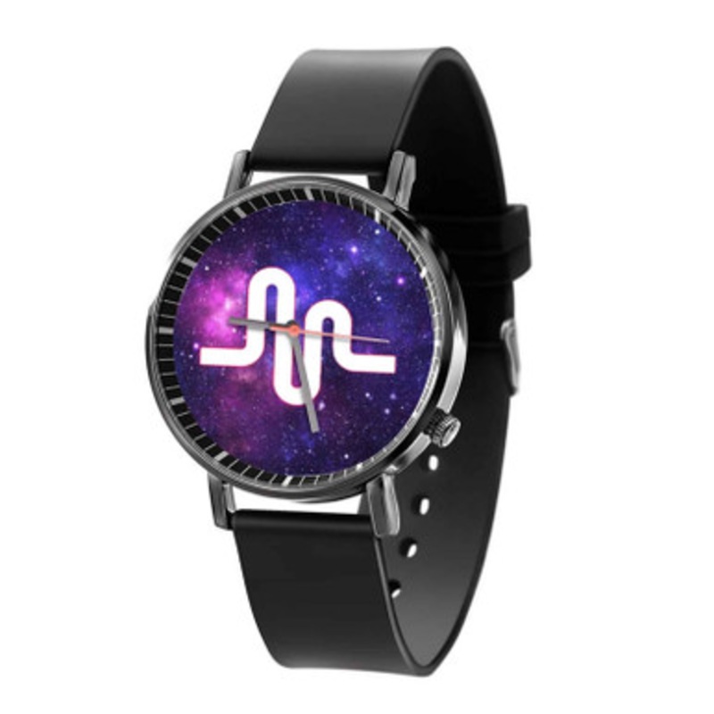 musically galaxy Black Quartz Watch Unisex With Premium Gift Box