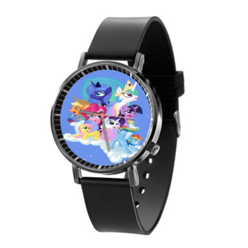 My Little Pony Friendship Is Magic in the Sky Black Quartz Watch Unisex With Premium Gift Box
