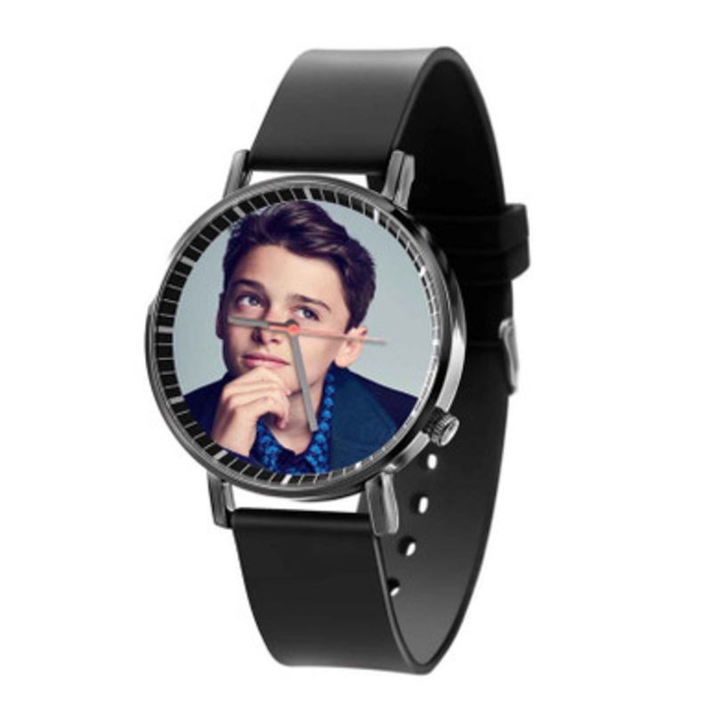 Noah Schnapp Black Quartz Watch Unisex With Premium Gift Box