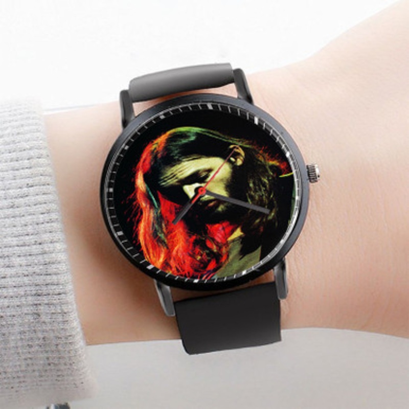 Pastele David Gilmour Art Watch Custom Unisex Black Quartz Watch Premium Gift Box Watches