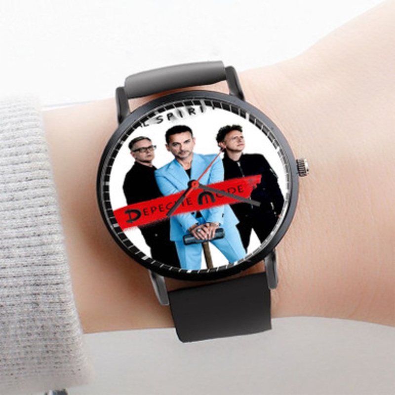 Pastele Depeche Mode Watch Custom Unisex Black Quartz Watch Premium Gift Box Watches