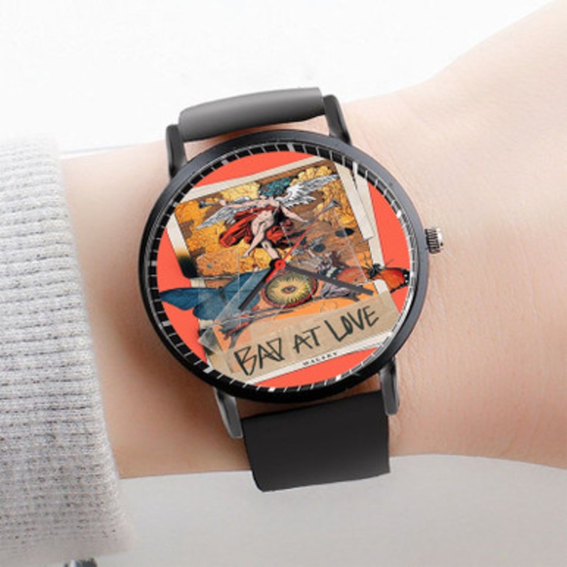 Pastele Halsey Bad at Love Watch Custom Unisex Black Quartz Watch Premium Gift Box Watches
