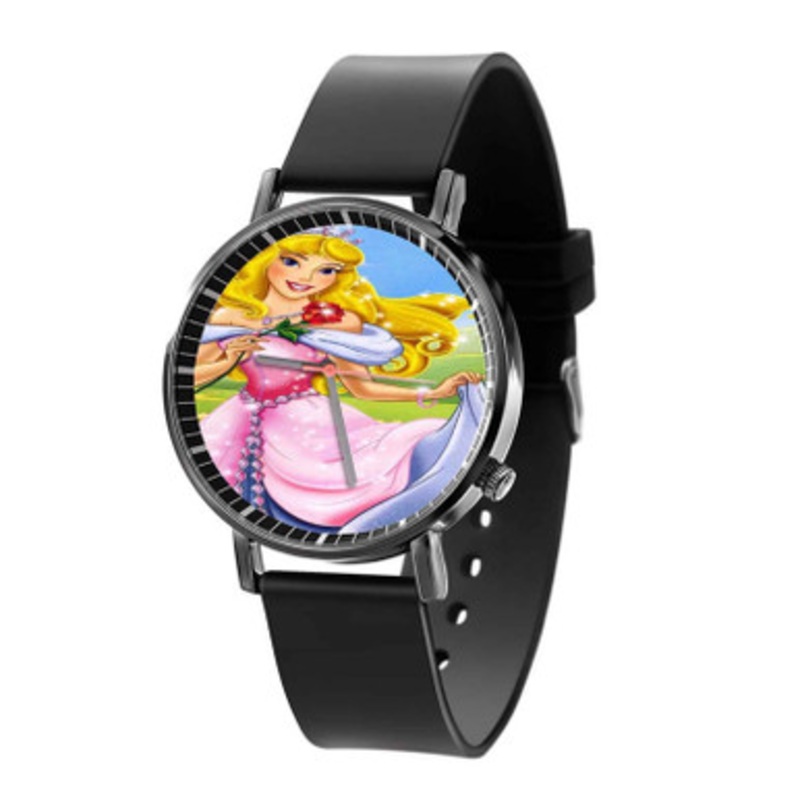 Princess Aurora Black Quartz Watch Unisex With Premium Gift Box