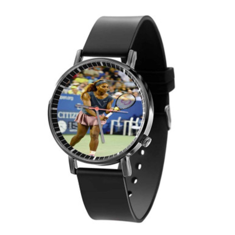 Serena Williams Tennis Black Quartz Watch Unisex With Premium Gift Box
