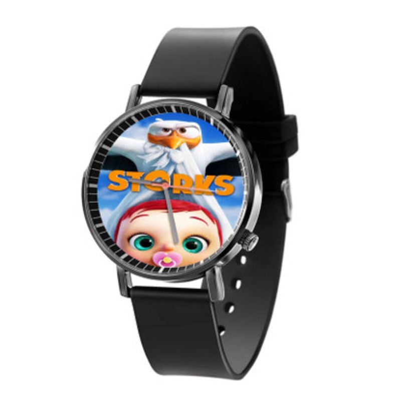Storks Movie Black Quartz Watch Unisex With Premium Gift Box