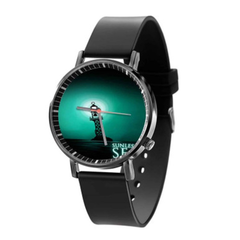 Sunless Sea Black Quartz Watch Unisex With Premium Gift Box