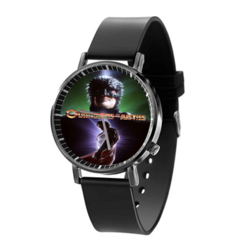 The Guardians of Justice DC Comics Black Quartz Watch With Premium Gift Box for Unisex