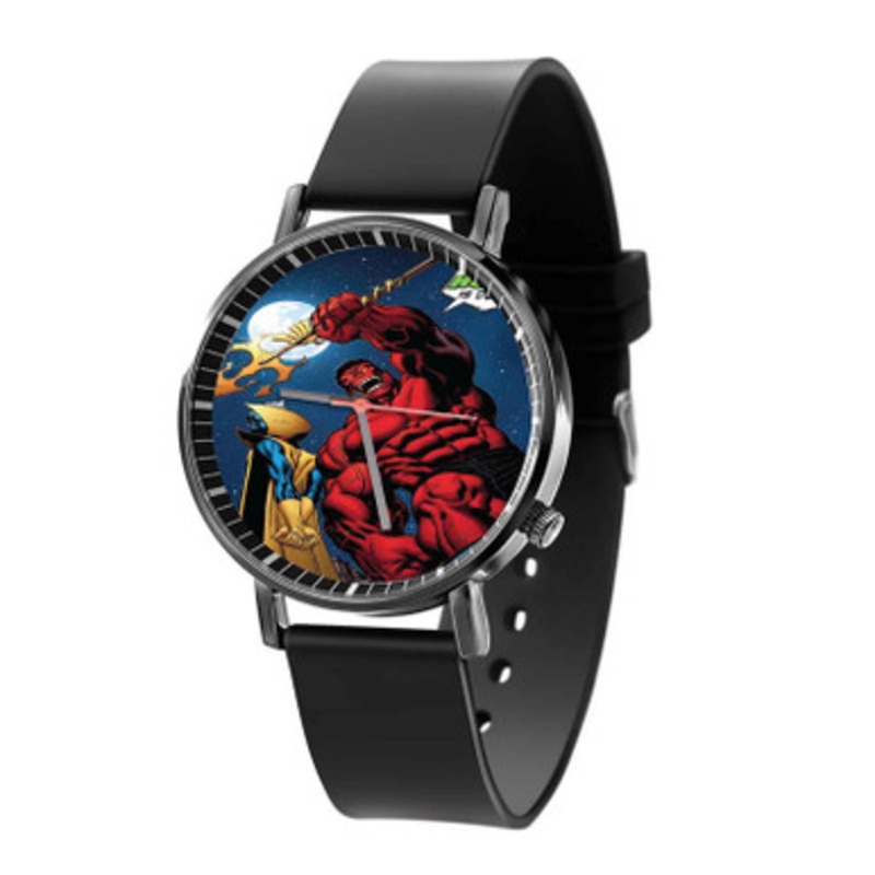 Thunderbolt Ross Marvel Superheroes Unisex Black Quartz Watch With Premium Gift Box