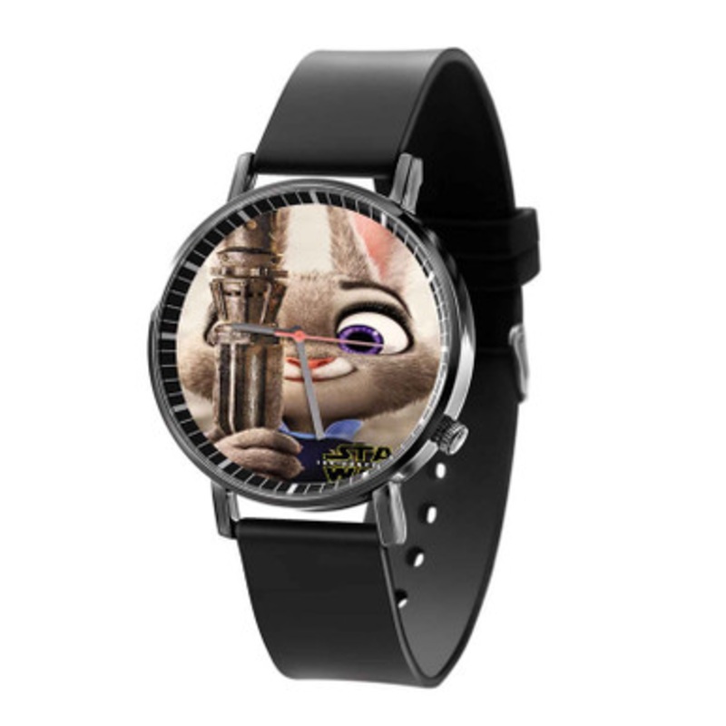 Zootopia Star Wars Black Quartz Watch Unisex With Premium Gift Box