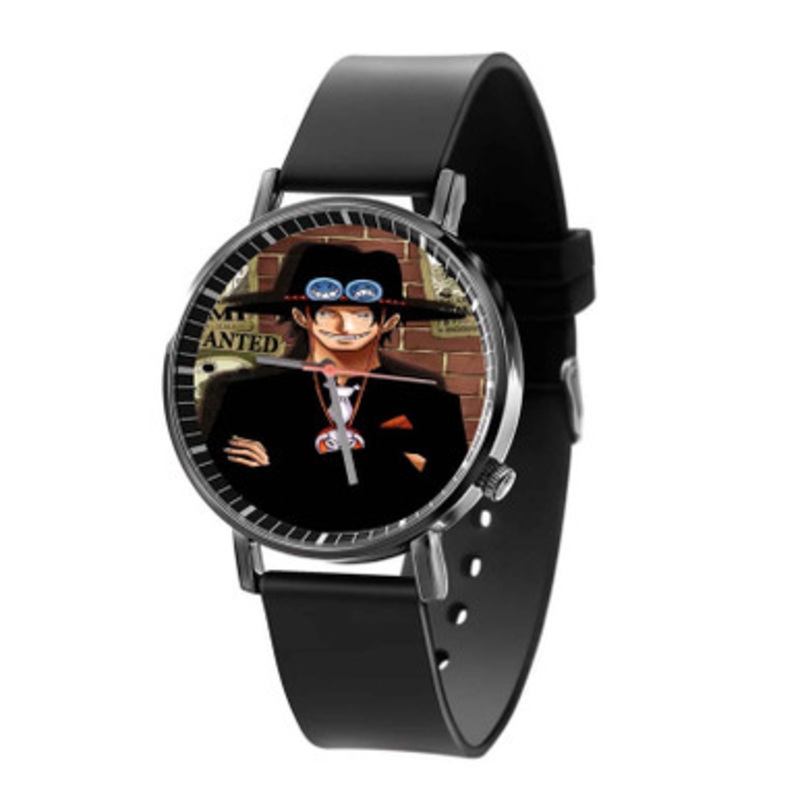Ace One Piece Art Unisex Black Quartz Watch With Premium Gift Box